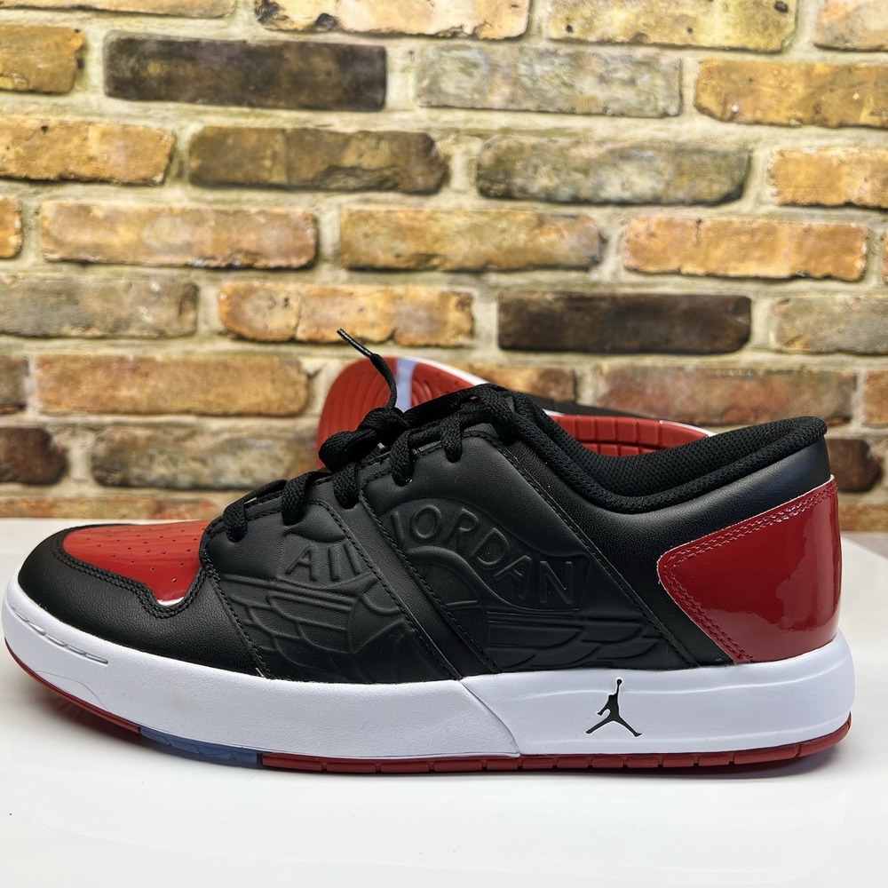 Nike Air Jordan NU Retro Low Black Varsity Red White Mens Size 10.5 - Picture 2 of 14